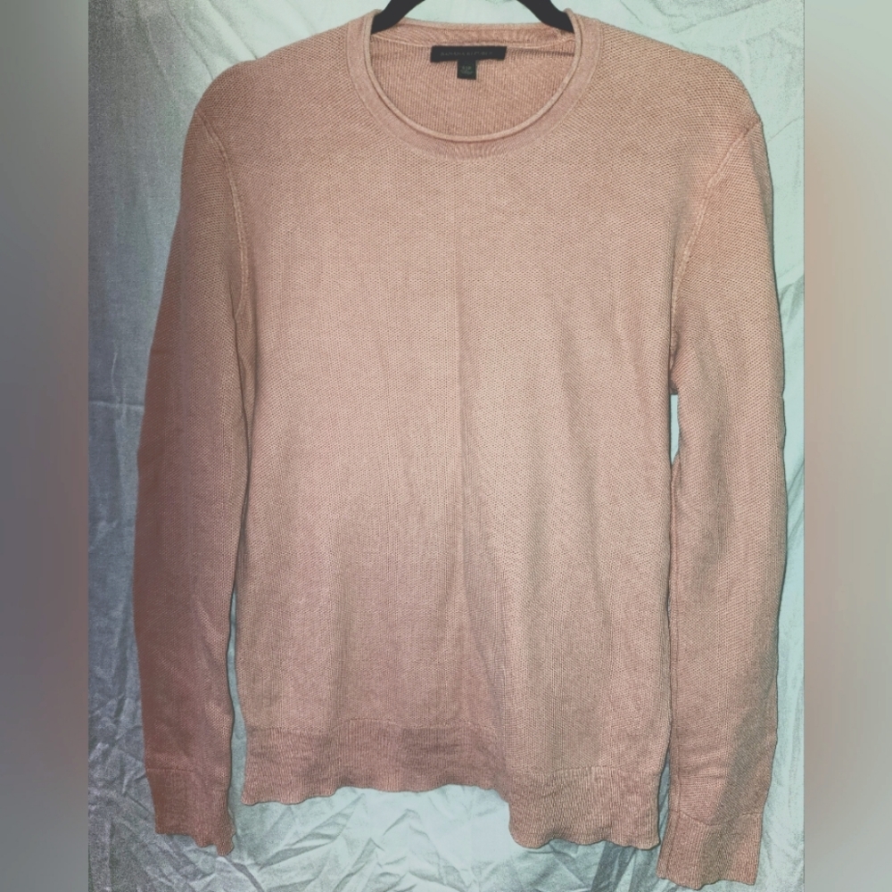Banana Republic lightweight cotton crewneck sweater